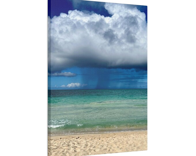 Waimanalo Storm Matte Canvas, Stretched, 0.75"