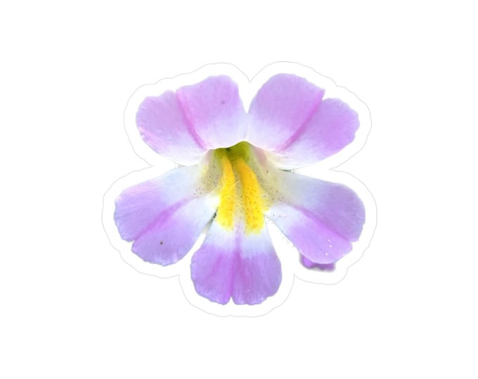 Purple Flower Kiss-Cut Vinyl Decals