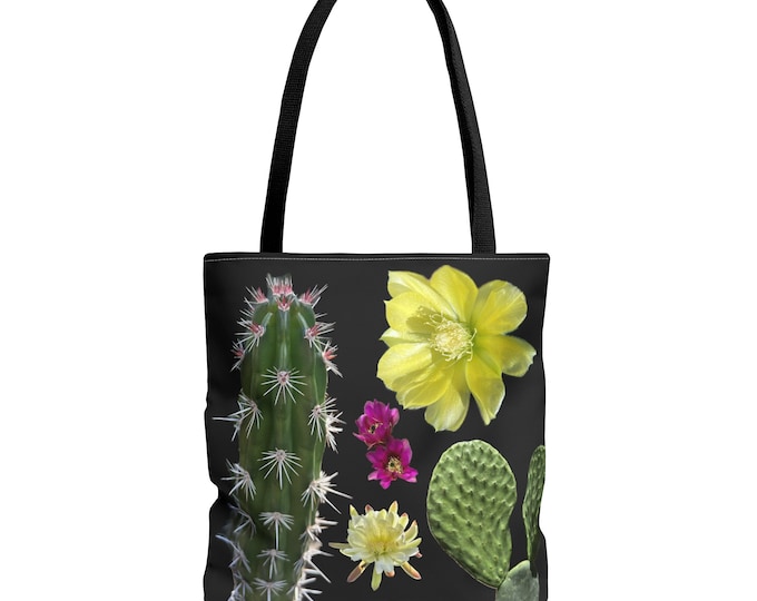 Vicki's Cactus AOP Tote Bag