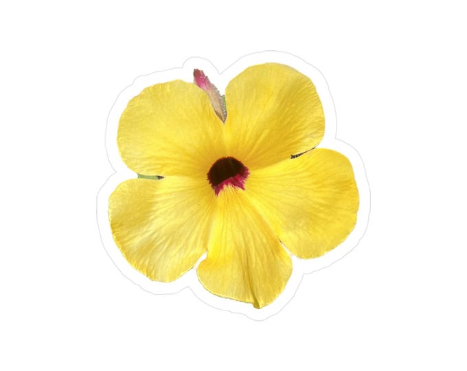 Yellow Flower Kiss-Cut Vinyl Decals