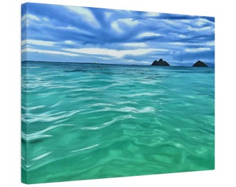 Lanikai, Oahu, Matte Canvas, Stretched, 0.75"