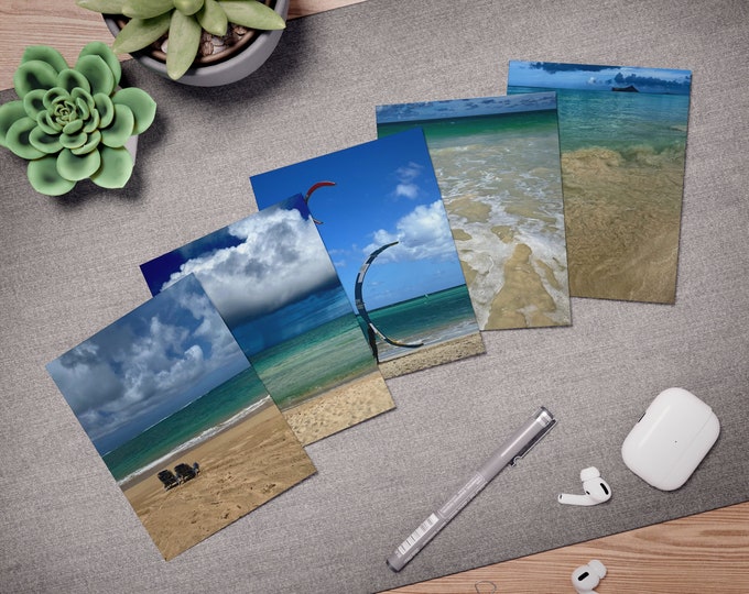 Blue Hawaii Multi-Design Greeting Cards (5-Pack)