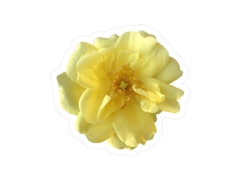 Yellow Rose Kiss-Cut Vinyl Decals