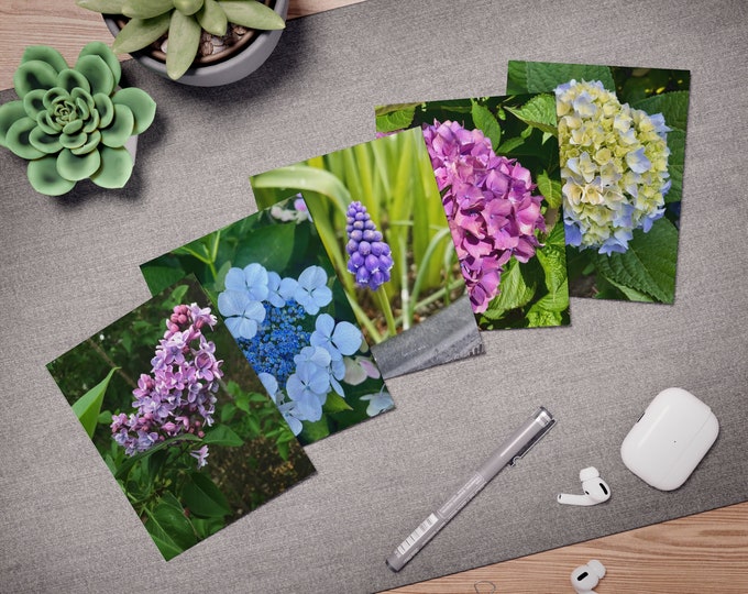 Garden Flowers Multi-Design Greeting Cards (5-Pack)