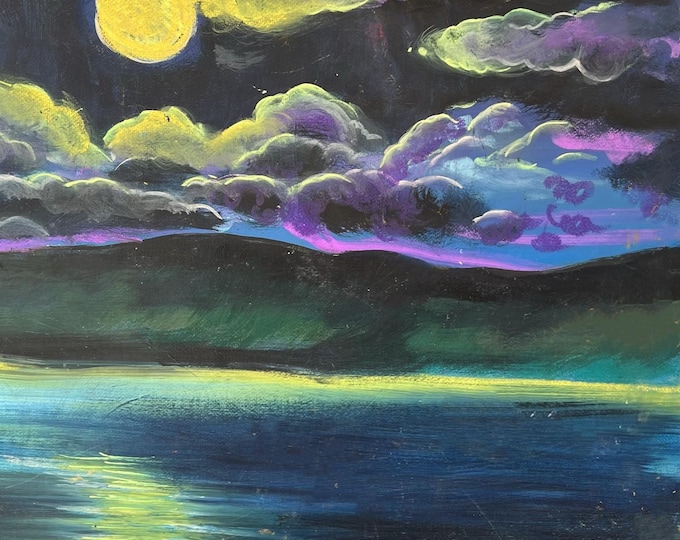 Art Print "Moonglow", 8x10, from Original Acrylic Painting by Carlo Nohea Pure