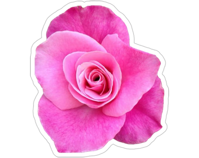 Rose Flower Vinyl Die-Cut Stickers