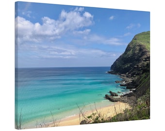 Makapu'u Beach Matte Canvas, Stretched, 0.75"