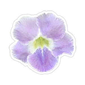 Purple Trumpet Flower Vinyl Die-Cut Stickers