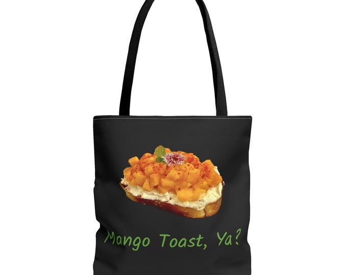 Shari's Mango Toast AOP Tote Bag