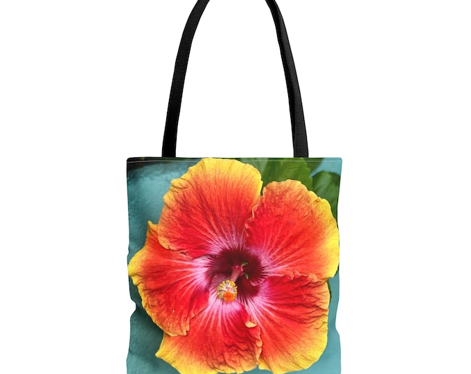 Giant Orange Hibiscus Tote Bag (AOP)