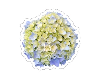 White Hydrangea Vinyl Die-Cut Stickers