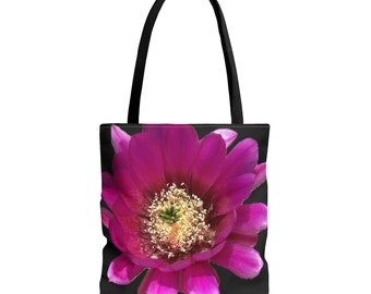 Cactus Flower AOP Tote Bag