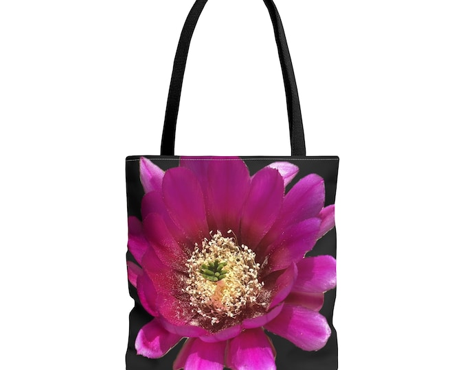 Cactus Flower AOP Tote Bag