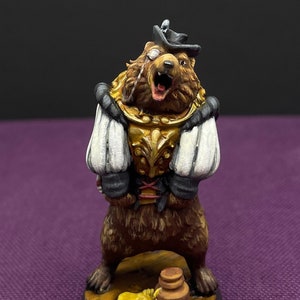 Aristocratic Bear Miniature for D&D