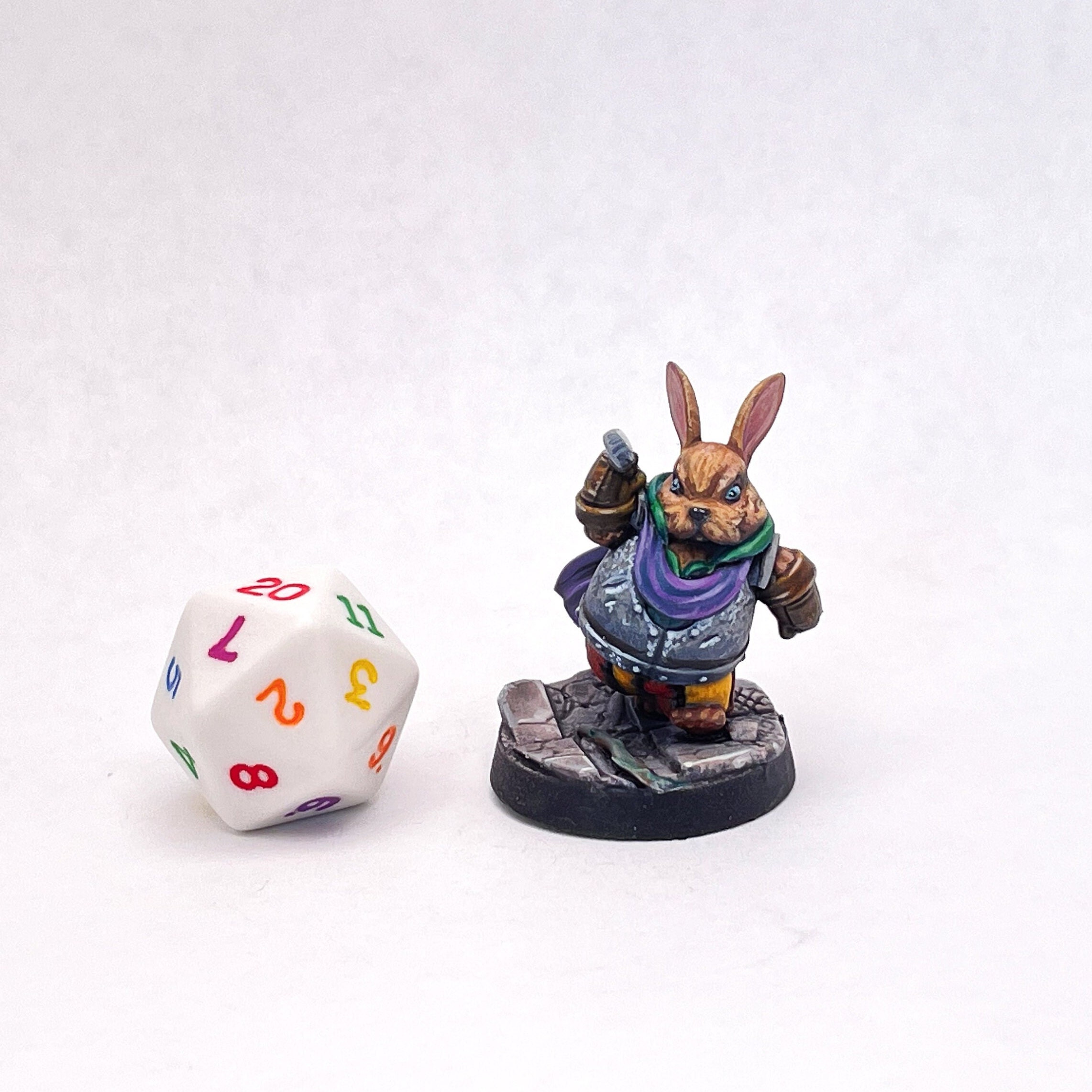 Lapine Rabbitkin Rabbitfolk Miniature for Dungeons and Dragons or Other ...