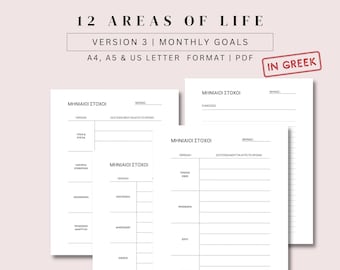 Greek Life Planner: Goal-Setting Workbook (Digital Download)