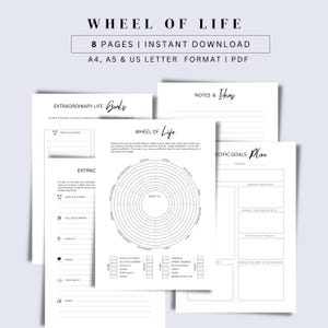 Wheel of Life Worksheet: Goal Setting & Self-Discovery (PDF)