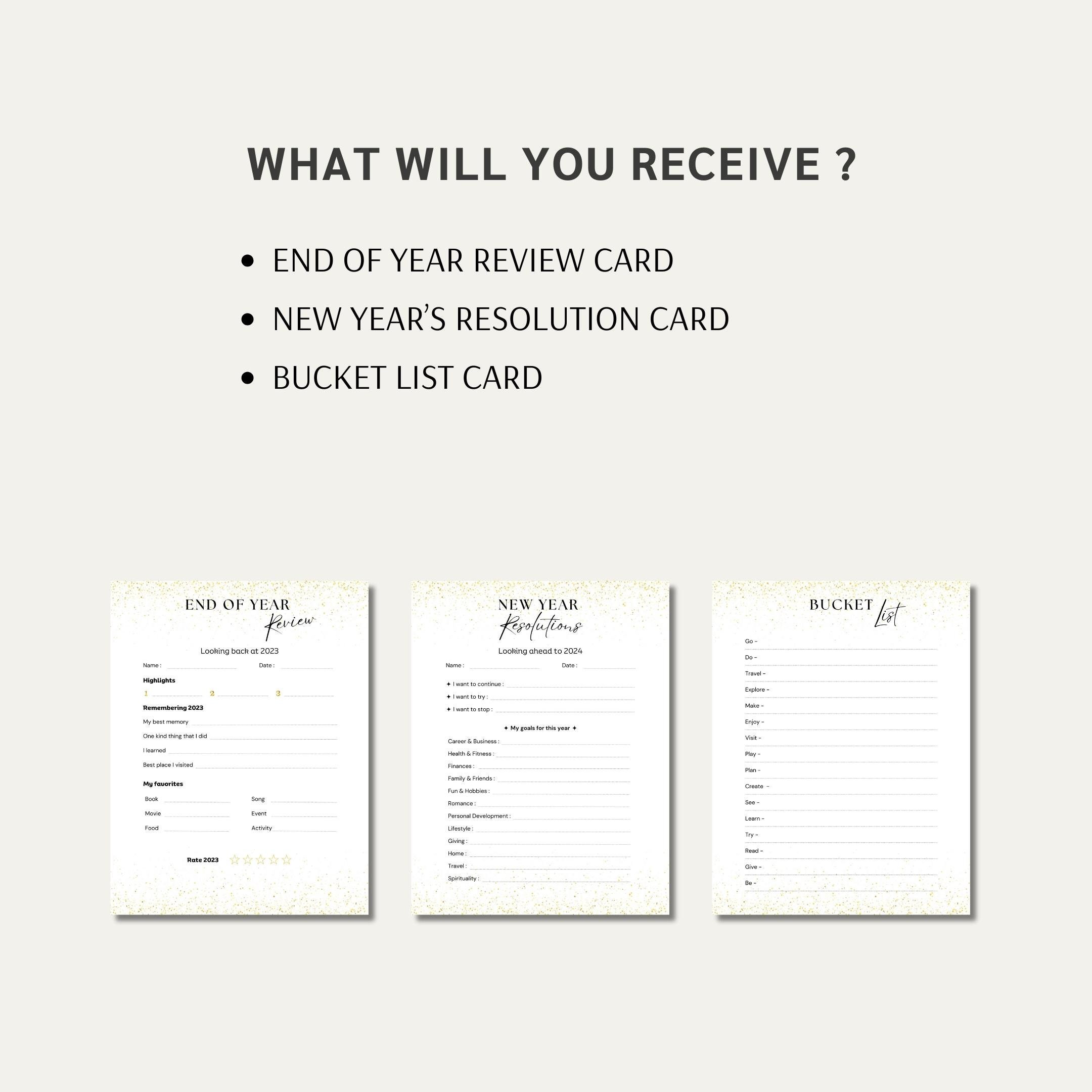 2024 New Year's Printables, 2023 Year End Review, 2024 New Year