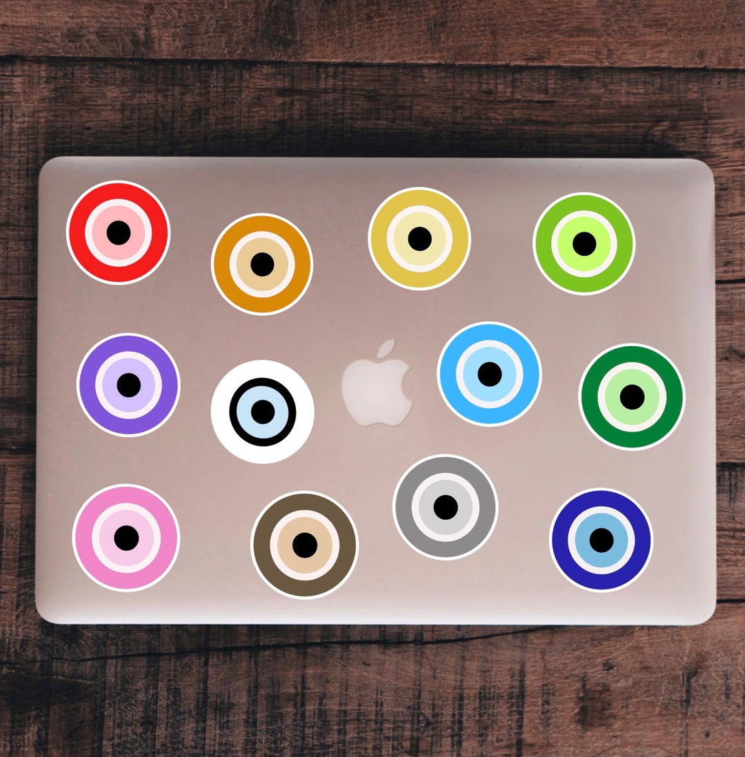 Evil Sticker Evil Eye Sticker Pack (12) | Protection & Good Luck Vinyl Stickers ...