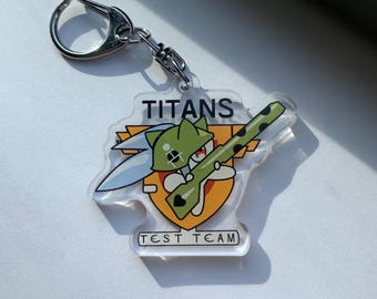 Gundam Woundwort Keychain – Titans Test Team Acrylic Anime Mecha Charm, Gunpla Gift
