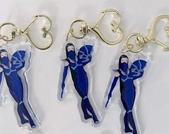 Kitana Keychain – Mortal Kombat Acrylic Charm for Fans, Gamer Gift, Bag or Backpack Accessory