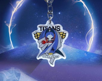 Gundam Woundwort Keychain – Titans Test Team Acrylic Anime Mecha Charm (2’’) Gunpla Gift”