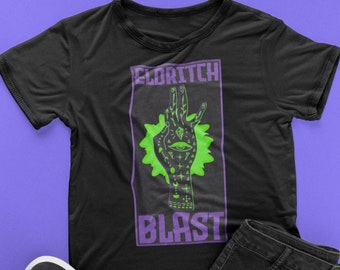 Eldritch Blast Hexenmeister Shirt | Dungeons und Drachen | DnD | Unisex Schweres Baumwoll T-Shirt