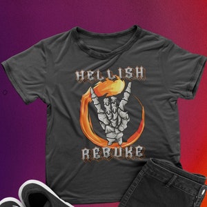 Hellish Rebuke Warlock Vintage Band Shirt | Dungeons and Dragons | DnD | Unisex Heavy Cotton Tee