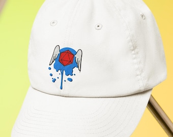 Graffiti D20 Winged Dice Street Art Shirt | Dungeons and Dragons, DnD, D&D, Nerd Gift, Dad Cap, Baseball Hat, Dungeon Master Gift