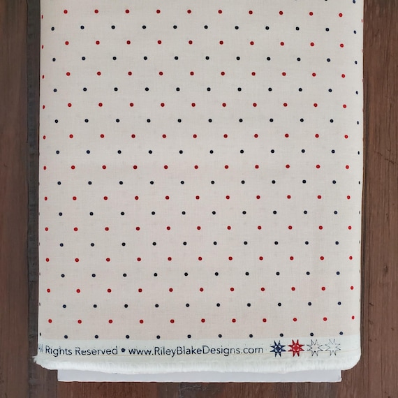 Americana Fabric - Victory Yardage - Multi C16100 - By Lori Holt - Bee in my Bonnet - Riley Blake Designs -