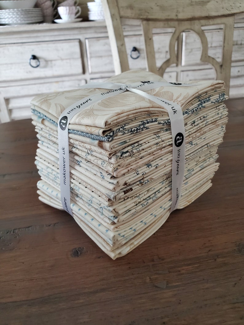 Seabreeze Fatquarter Bundle Laundry Basket Quilts 24 Fatquarters Etsy