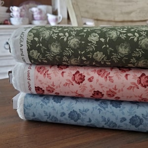 Anne of Green Gables Yardage - Tone-On-Tone C16125 - Green/Pink/Blue - Riley Blake Designs - Official Licensed Product -