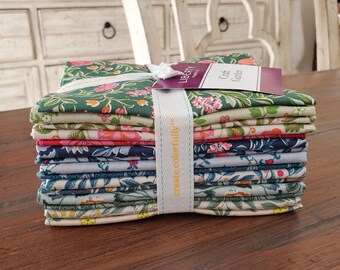 Zestaw ćwiartek materiału „Craft Garden Fat Quarter” – 15 elementów – Liberty Fabrics – Riley Blake Designs
