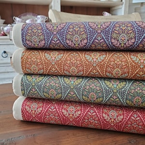 Tilda Sanctuary - Adina Yardage - Eggplant/Ochre/Greygreen/Maroon - Tone Finnanger - Autumn/Winter 2024