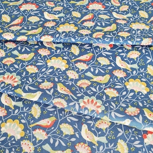 Tilda's Jubilee Yardage Bird Tree 3 Colorways Blue/Creme/Red Spring/Summer 2024 image 3