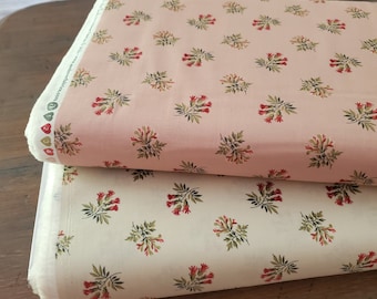 Joy Fabric - Corsage Yardage - Rosy Cheeks/Parchment - Laundry Basket Quilts - Andover
