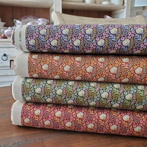 Tilda Sanctuary - Cottonfield Yardage - Eggplant/Ochre/Greygreen/Maroon - Tone Finnanger - Autumn/Winter 2024