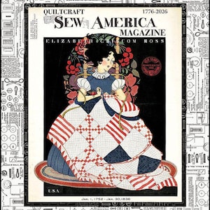 Betsy Ross Main Panel Quilt Kit - 46"×55" - J Wecker Frisch - Riley Blake Designs - Sew America Fabric
