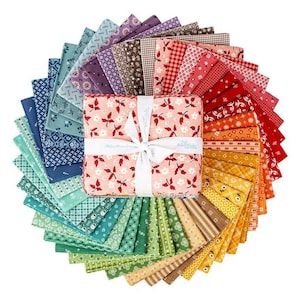 Bee Bundle Limited Edition Colors Fat Quarter Bundle - By Lori Holt - Riley Blake Designs - 42 Pieces -