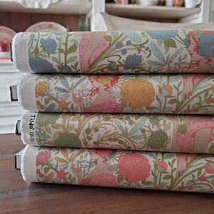 Tilda Songbird Fabric - Aubery Yardage - Blue/Mustard/Green/Coral - Tone Finnanger - Tilda Fabrics - Spring/Summer 2026