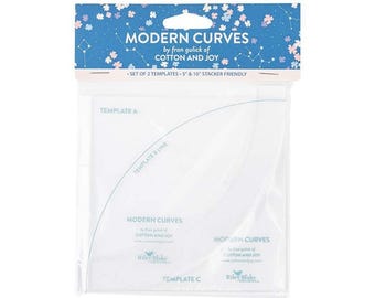 Modern Curves Template Set - By Fran Gulick - Cotton and Joy - Riley Blake Designs - 2 Pieces -