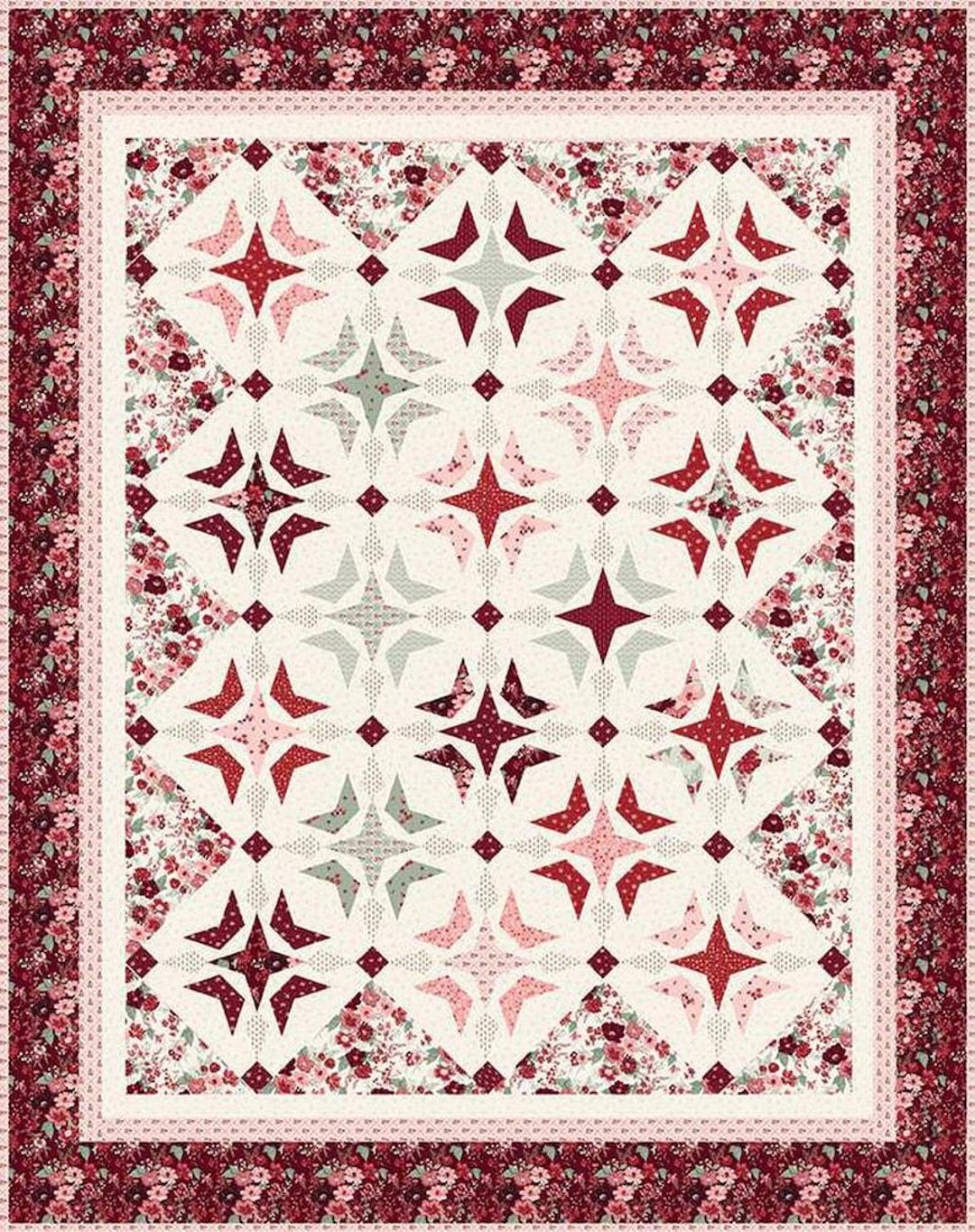 Versailles Quilt Pattern - by Sandy Gervais - 84"×102" - Riley Blake ...