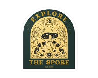Explore The Spore - Fungal Frontier - Kiss-Cut Vinyl Decal