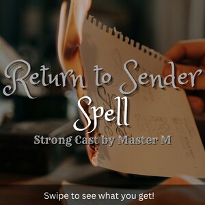 STRONG Return to Sender spell | Return negative energy | Hex return | Protection | Revenge | Karma | Cast by Master M