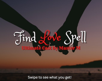 Puede incluir: Silueta de dos manos que se sostienen una a la otra sobre un fondo de puesta de sol. El texto "Find Love Spell Ultimate Cast by Master M" está escrito debajo de las manos.