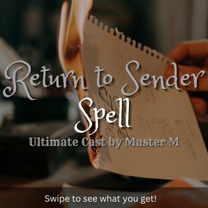 ULTIMATE 9x Return to Sender spell | Return negative energy | Hex return | Protection | Revenge | Karma | Cast by Master M
