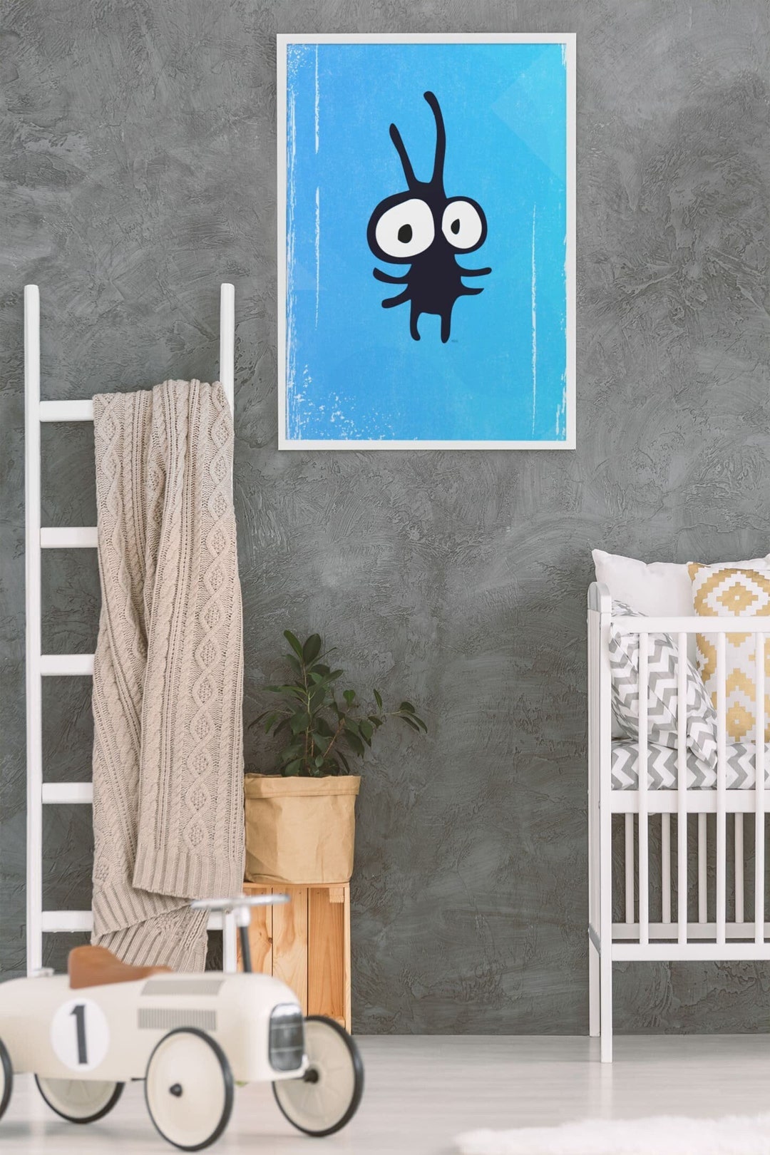Funny Alien Art Print | Cute UFO Poster, Kids Room Decor - Etsy