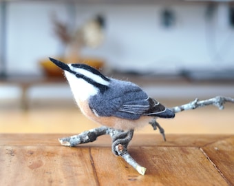 Needle Felted Bird Sculpture