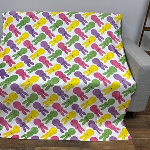 Easter Throw Blanket, Easter, Easter Decor, Easter Bunny Blanket, Adult, Baby, Girl, Boy Blanket, Personal Gift, Custom Gift for Holidays