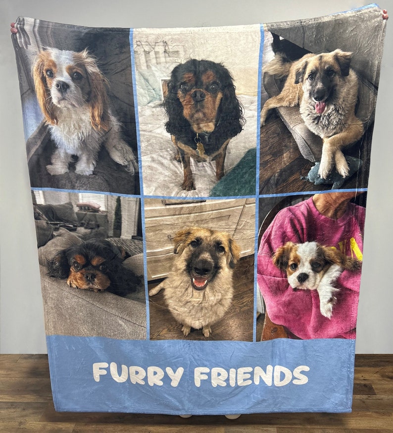 Personalized Photo Blanket, Photo Blanket with Text, Personalized Gift, Memorial Blanket, Anniversary Gift, Couples Gift, Gift for Her image 9